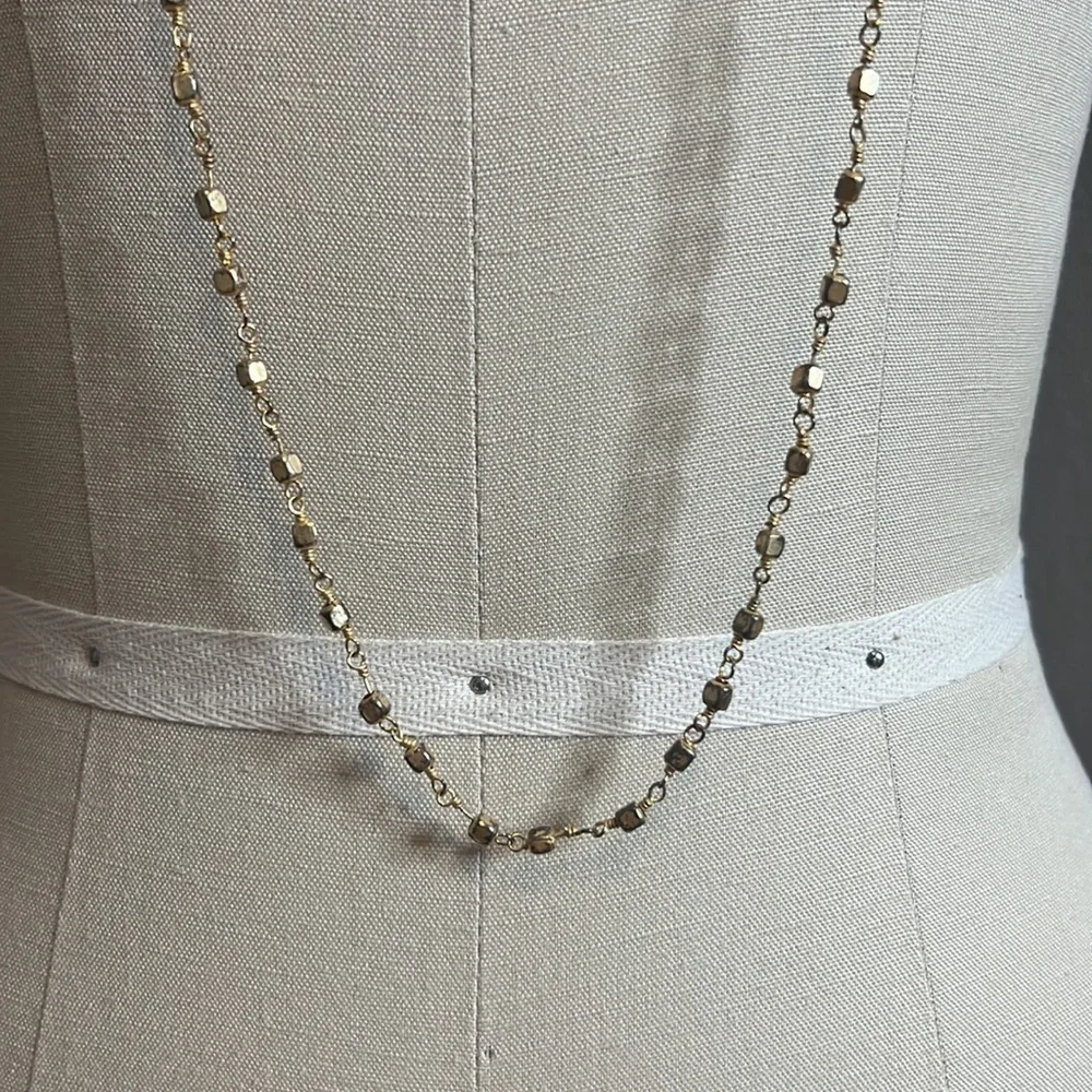 LOVE POPPY JEWELS Long Gold Plated Ball Necklace​​​​​​​​​ - Picture 6 of 10